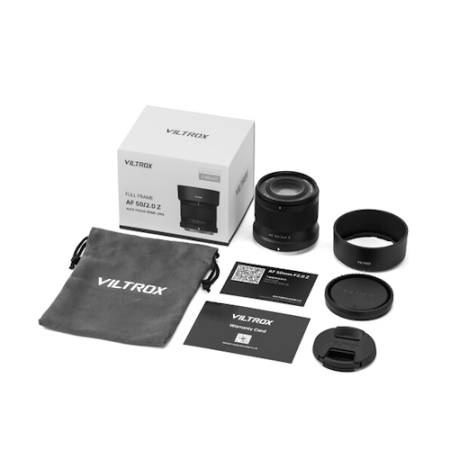 Viltrox AF 50mm F2 Air - obiektyw stałoogniskowy, Nikon Z_Zawartość zestawu_4